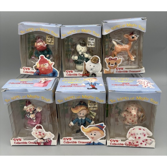 CVS Other - Rudolph Island Of‎ Misfit Toys CVS Ornaments Lot of 6 Christmas Collectibles LE